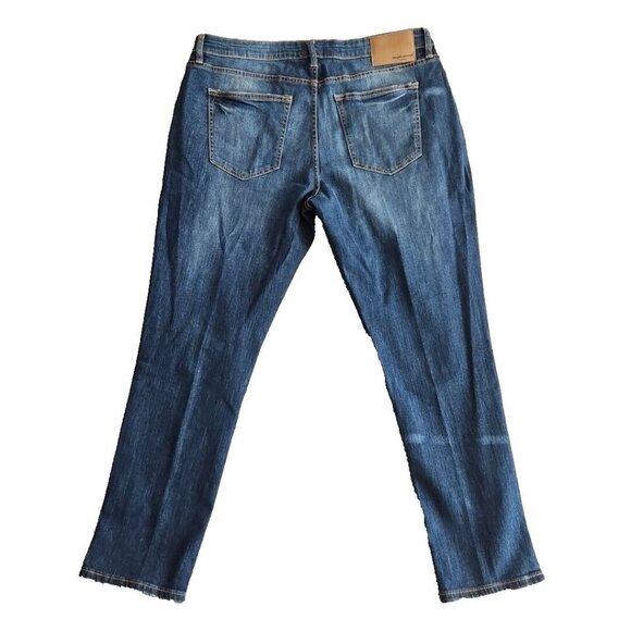 Weatherproof Jeans Men's W36xL30 Vintage Slim Straight Dark Blue Distressed - Picture 2 of 16